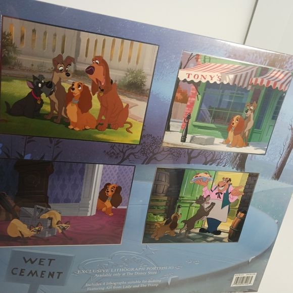 Disney Lady & The Tramp Exclusive  Lithograph Portfolio UNOPENED - Picture 2 of 5